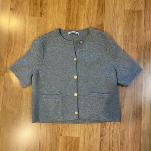 Abercrombie LuxeLoft short sleeve cardigan